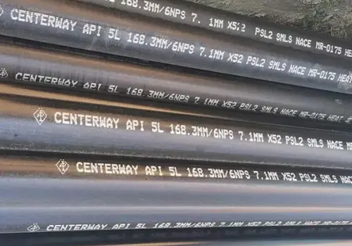 What is the exact standard for an api 5l x52 seamless pipe?